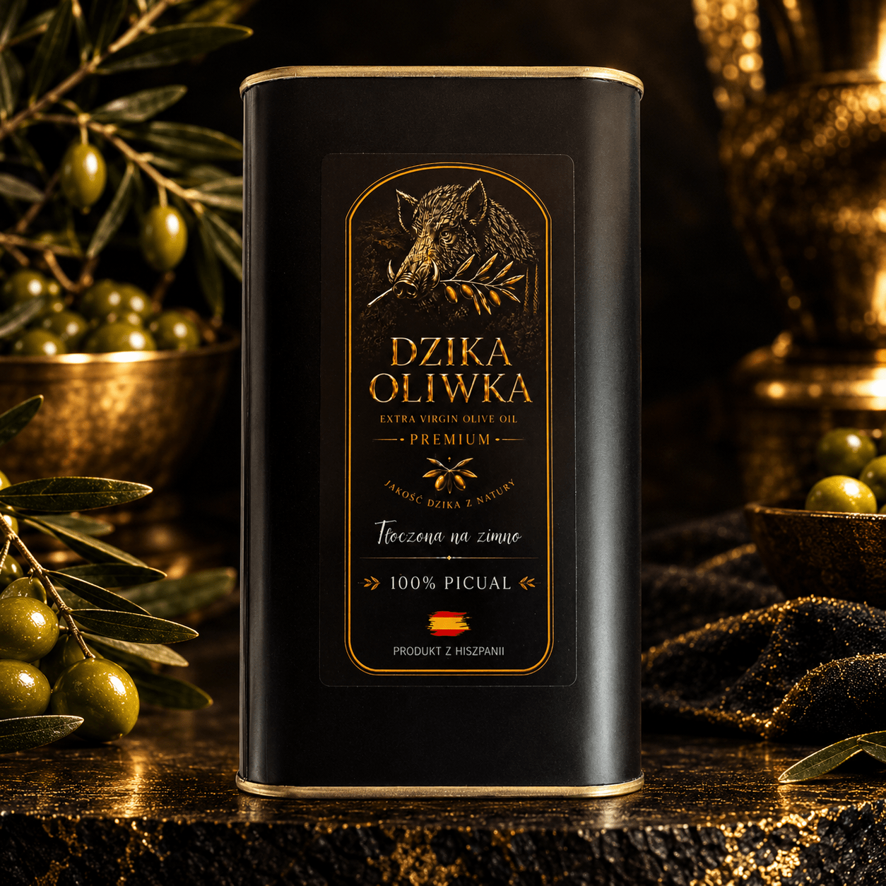 Dzika oliwka oliwa tłoczona na zimno